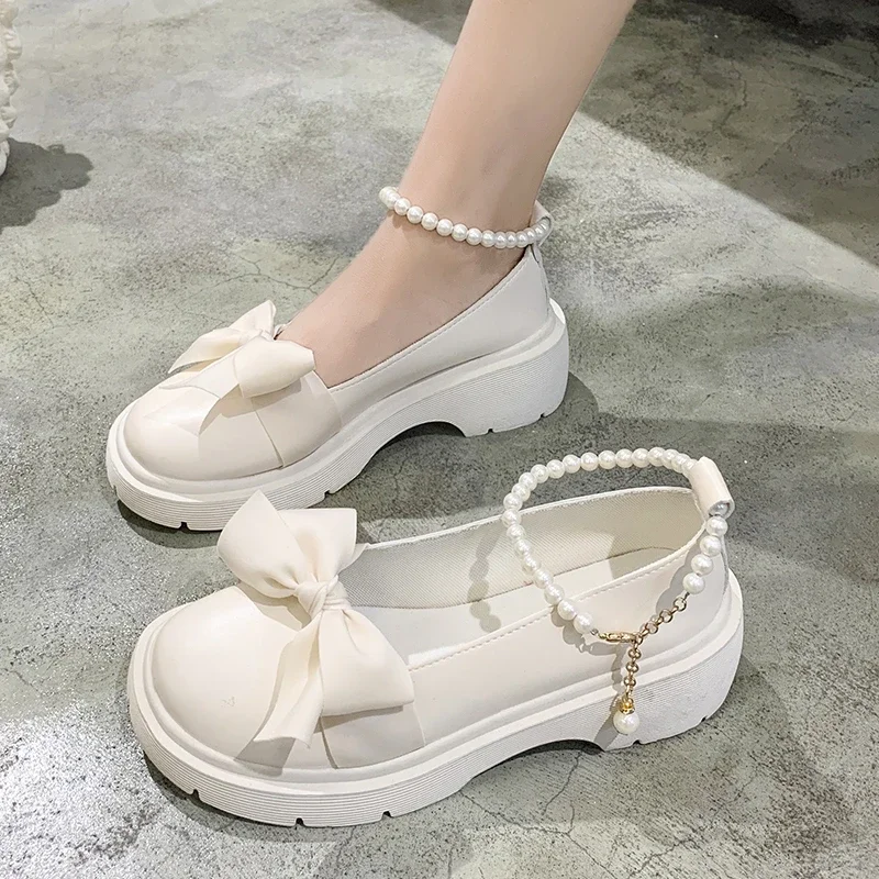 Women-Thick-Platform-Mary-Janes-Lolita-Shoes-Party-Pumps-Summer-2022-New-Sandals-Bow-Chain-Mujer